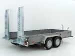 Remorque pour engins de chantier Vezeko BA 190x390cm 3,5t|gris|rampes pivotantes|SB - photo 3
