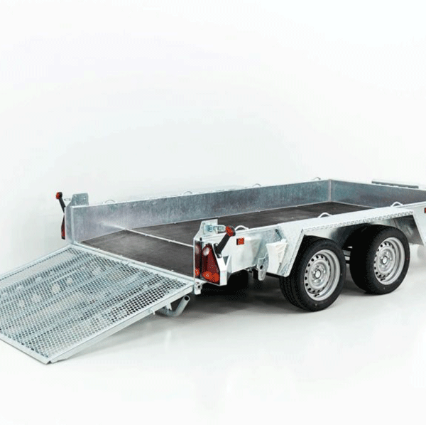 Remorque de chantier Variant Maxi Load 161×305 3,5t | Rampe | Queue de castor arrière