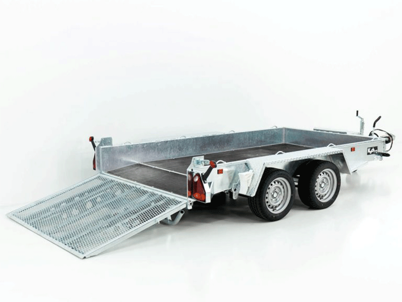 2ZSQ.png Remorque de chantier Variant Maxi Load 161×305 3,5t | Rampe | Queue de castor arrière - Image 1