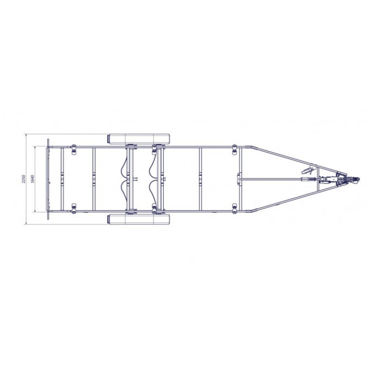 7m80-2m20 2x1500kg- 3000kg – VLEMMIX – remorque transport bateau - photo 2