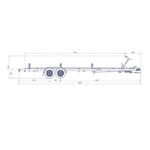 7m80-2m20 2x1500kg- 3000kg – VLEMMIX – remorque transport bateau - photo 3