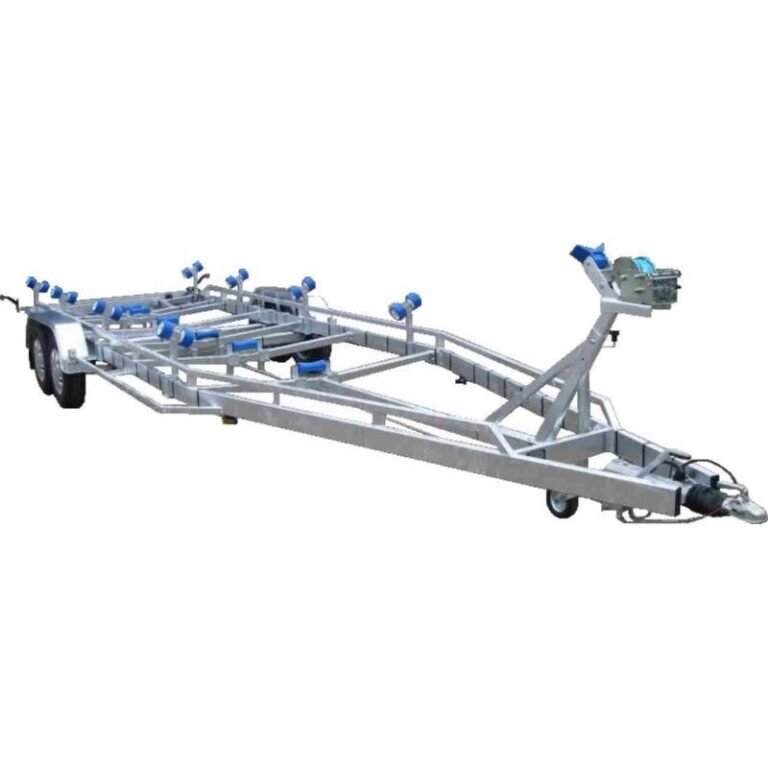 7m-2m20 2x1500kg – 3000 kg – VLEMMIX – Remorque transport bateau