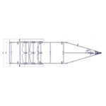 8m40-2m55 – 3X1800 kg – 3500 kg – VLEMMIX – remorque bateau - photo 3