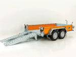 Remorque de chantier Vezeko BA 3,5 t | SB | rampes pivotantes | orange