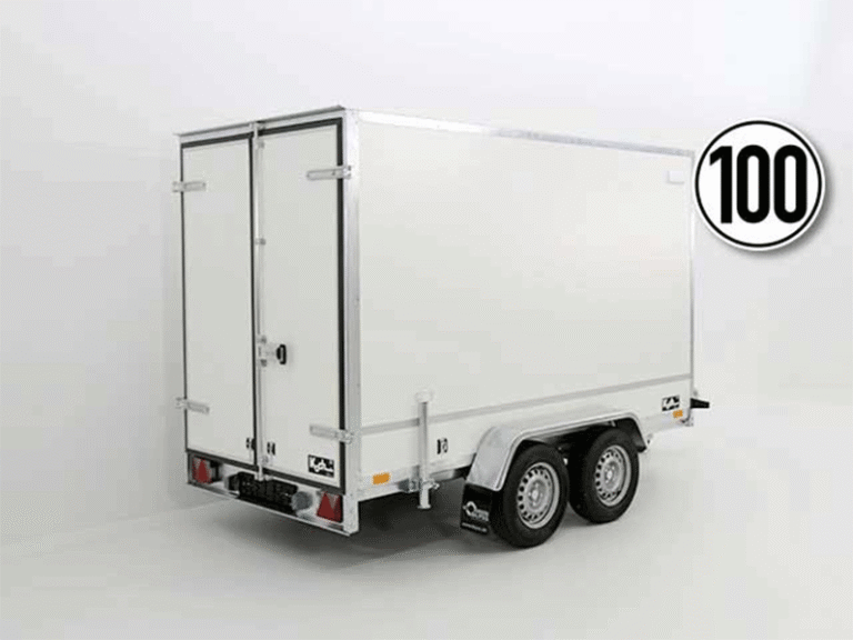 Remorque fourgon BK 146x357cm hauteur:180cm 1,3t