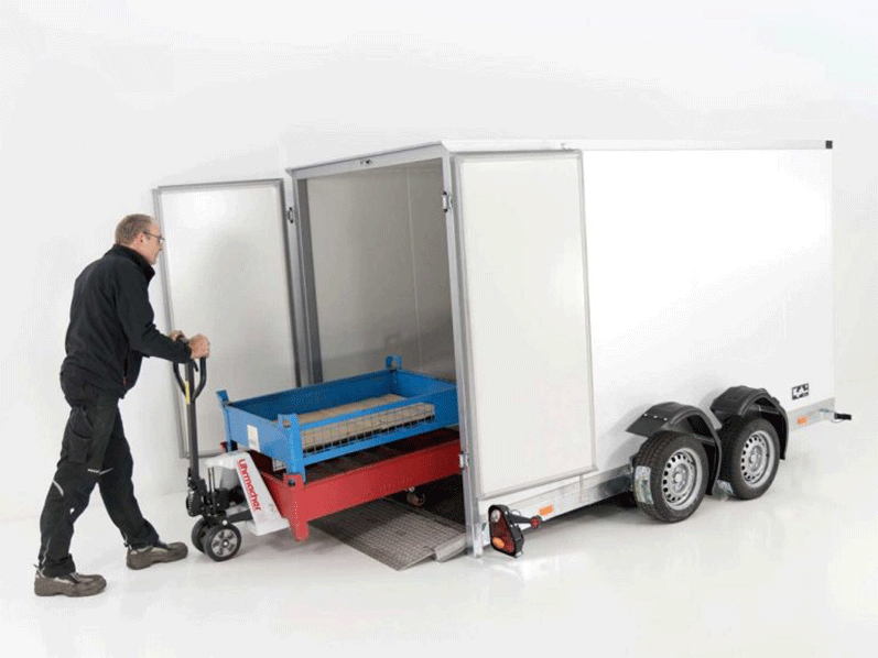 ANAFE.png Remorque abaissable Vezeko, hauteur : 190 cm, 2,7 t, blanche – Image 1