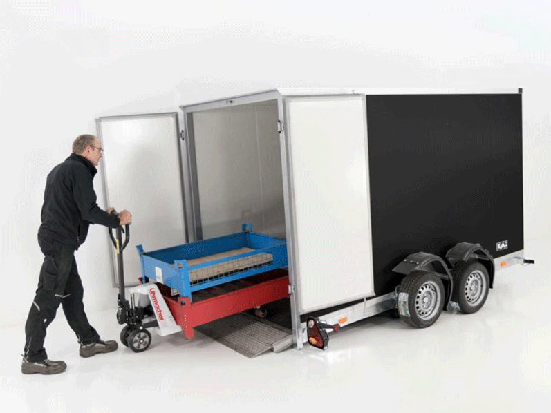 ANAHAGERPERF.png Remorque abaissable Vezeko, hauteur : 210 cm, 2,7 t, noire - Image 1