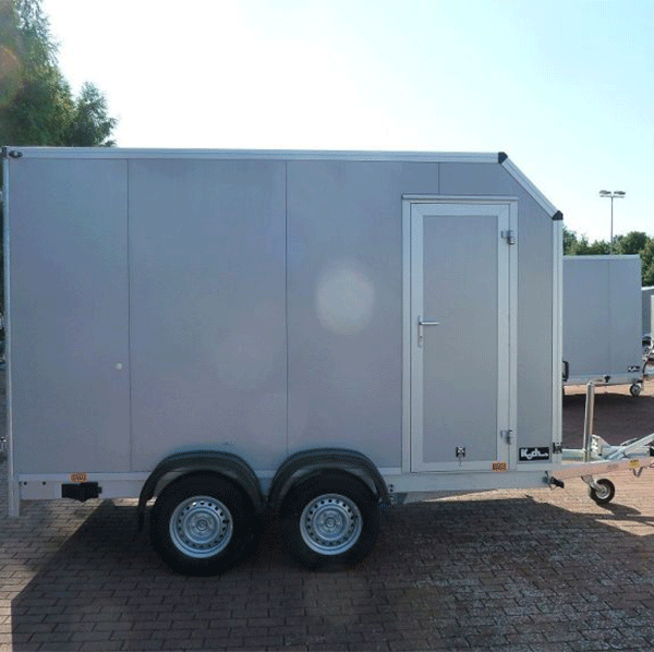 Remorque fourgon Vezeko VK Sandwich Silver Hauteur : 205cm 2,7t|45°|Porte