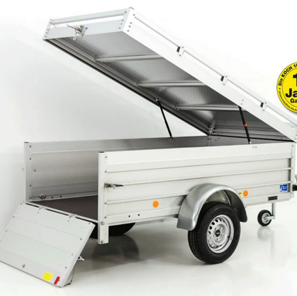 Remorque à couvercle Koch 125x250cm hauteur : 65cm 750kg|Type U4