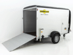 Remorque fourgon Humbaur HKPA 1,5 t | Alu | Polybug | Porte latérale | 12 pouces