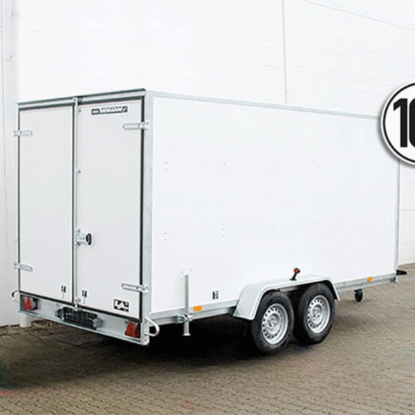 Remorque fourgon BK hauteur : 190 cm 2,7 t | 100 km/h | porte latérale
