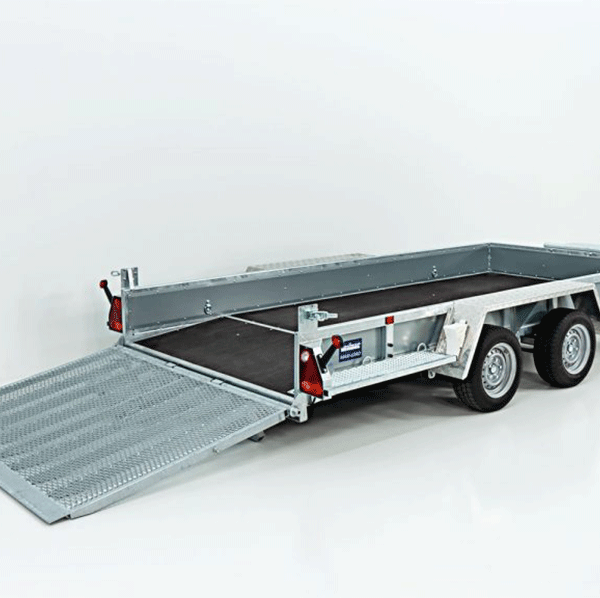 Remorque pour engins de chantier Variant Maxi Load 180×400 3,5t | Rampe | Queue de castor