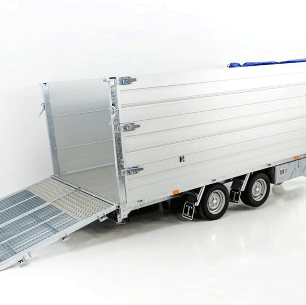 Twintrailer benne multi-arrière TT35-40 3,5t|192x402x140cm|Tandem