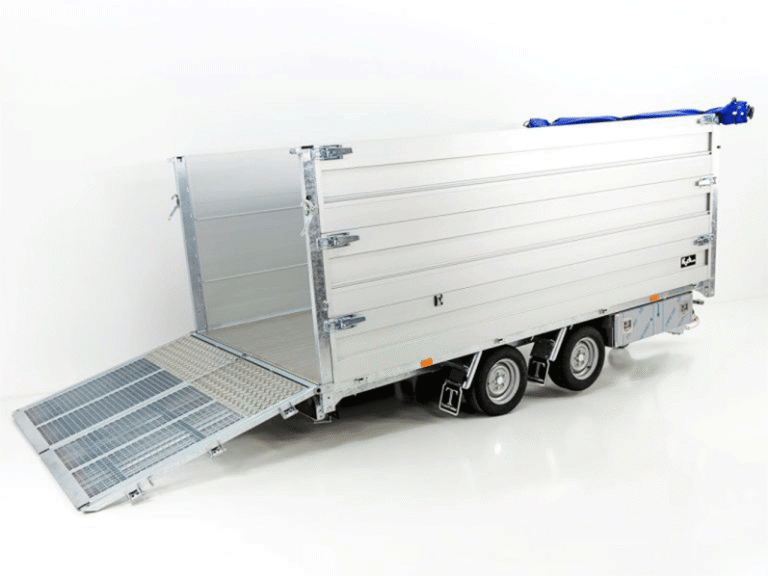 Twintrailer benne multi-arrière TT35-40 3,5t|192x402x140cm|Tandem