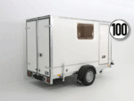 Remorque fourgon BK 146x304cm hauteur:180 1,3t | porte latérale