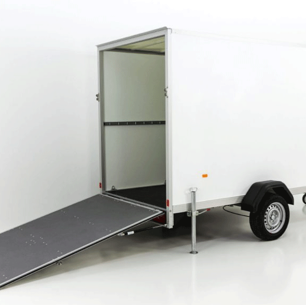 Remorque fourgon Unsinn ULK hauteur : 194 cm 1,3 t | Rampe