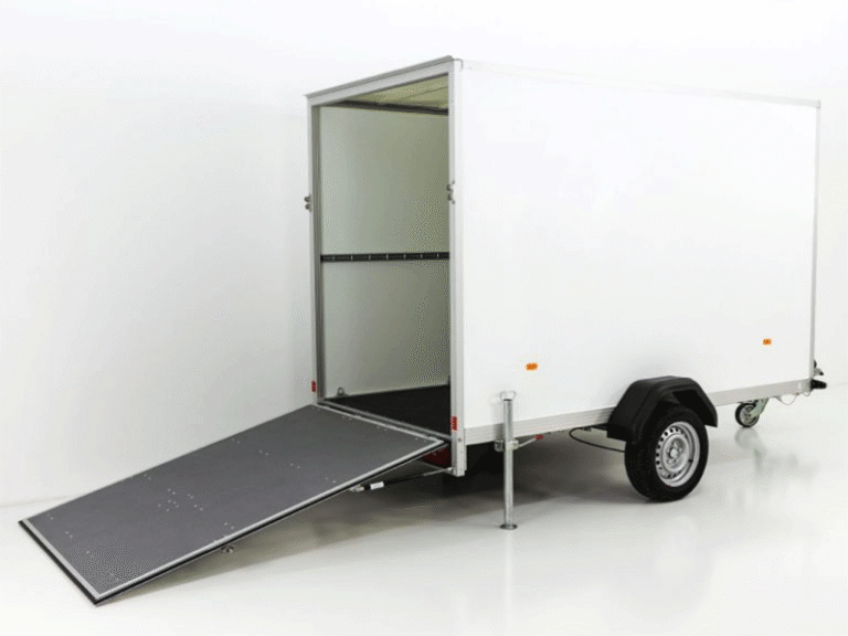 Remorque fourgon Unsinn ULK hauteur : 194 cm 1,3 t | Rampe