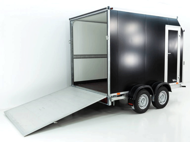 ANAHNAHGEPRFER.png Remorque fourgonne Vezeko VK Sandwich noir 2,7 t | Rampe | Porte | Pente - Image 1