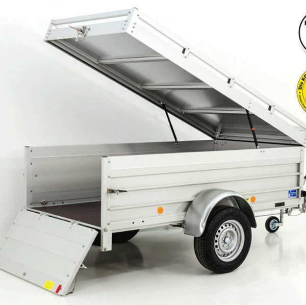 Remorque à couvercle Koch 125x250cm hauteur : 65cm 1300kg