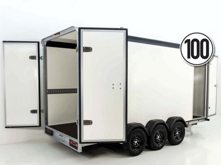 Fourgon Henra noir H:220 3,5t |Tridem|Porte