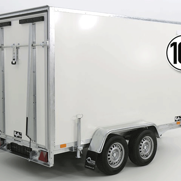 Remorque fourgon BK hauteur : 181 cm 2,0 t | Rampe | SW