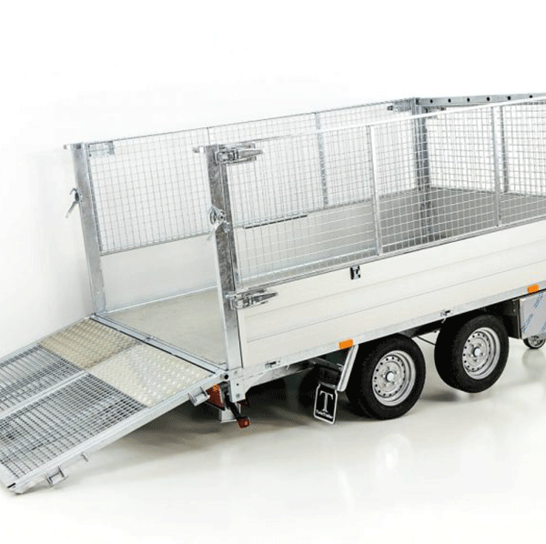 Twintrailer benne multi-arrière TT30-30 3.0t|183x309x40/120cm|Tandem