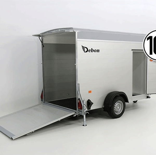 Étiquette de bagage Debon Cargo H : 190 cm 1,3 t | aluminium, polybug | porte | bleu