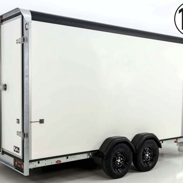 Fourgon Henra noir 183x465cm H:220 2,7t|Porte