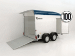 Remorque cargo Debon H:200cm 2.0t|Alu|Polybug|Porte|Bleu
