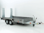Remorque pour engins de chantier Vezeko BA 190x390cm 3,5t|gris|rampes pivotantes|SB