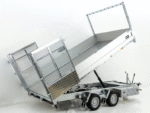 Twintrailer benne arrière multiple TT27-30 2,7 t | 183 x 309 x 40/120 cm | Tandem