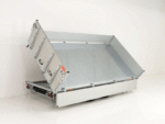 Benne basculante multi-trois voies Vezeko VMDK35.4 | 210 x 400 cm 3,5 t | Surface de chargement inclinable
