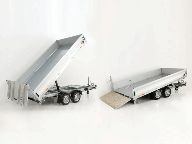 AZERTYUI.png Benne basculante multi-trois voies Vezeko VMDK35.3 | 185 x 350 cm 3,5 t | Surface de chargement inclinable - Image 1