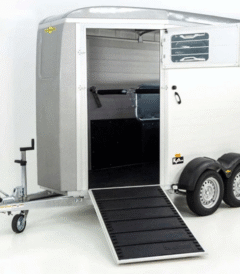 Remorque à chevaux Humbaur Notos Alu 2700 S |argent| sortie avant