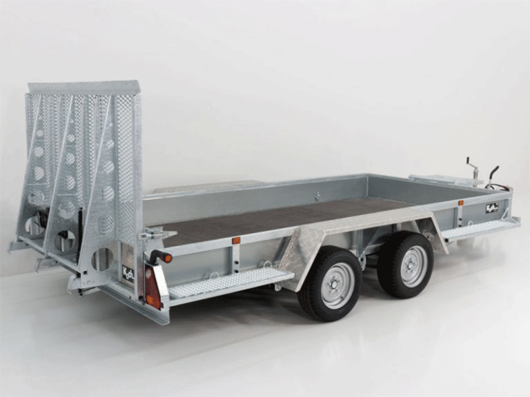 Remorque pour engins de chantier Variant Maxi Load 180×400 3,5t | Rampe | Plancher en bois
