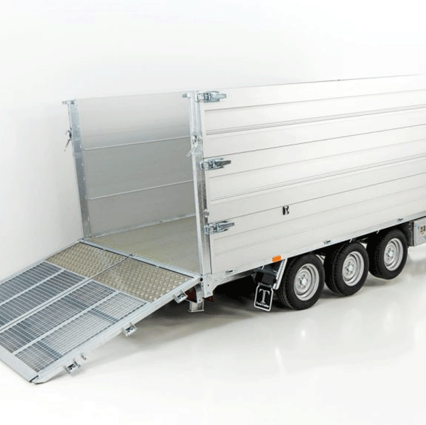 Twintrailer Benne basculante arrière multiple TR35-40 – 3,5 t | 192 × 402 × 140 cm | TridaX
