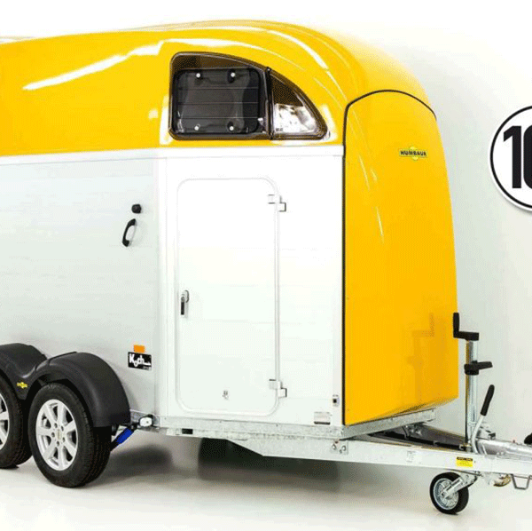 Remorque à chevaux Humbaur XANTHOS AERO 2400 – jaune – jantes en alliage