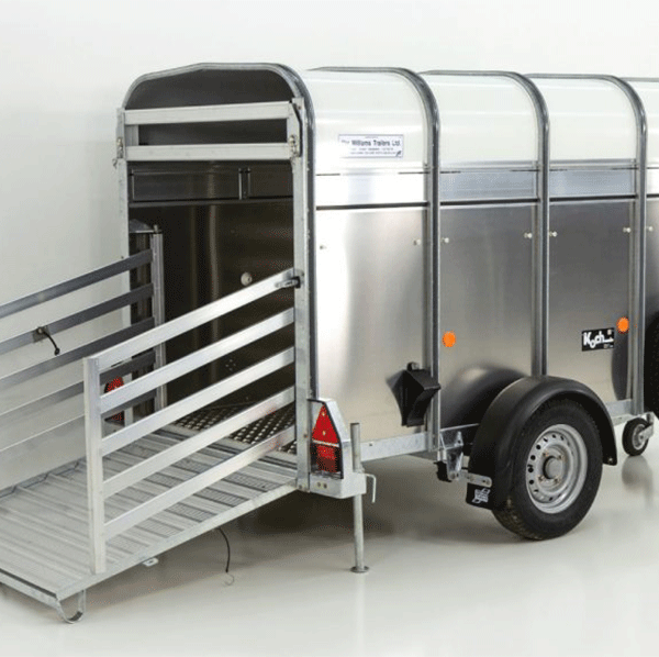 Remorque pour moutons et veaux Ifor Williams P8G 124x250cm hauteur:153 1,4t