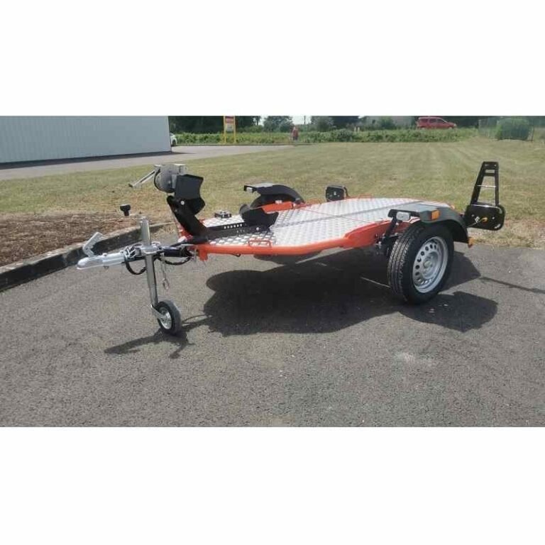 Remorque transport moto Cochet UNO – abaissante & pliable