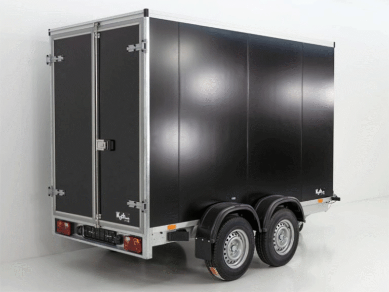 Remorque fourgon Vezeko VK Sandwich Noir hauteur : 193cm 2,7t