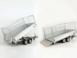 Benne basculante multidirectionnelle Vezeko VMDK35.3 | 3,5 t | Zone de chargement inclinable | Fixation par grille