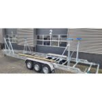 Remorque voilier 10m 3500kg 3 essieux de 1350kg chacun - photo 2
