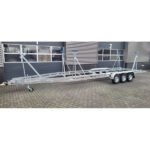Remorque voilier 10m 3500kg 3 essieux de 1350kg chacun