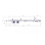 6m30-2m20 2x1350kg – 2700kg – VLEMMIX – remorque transport bateau - photo 2