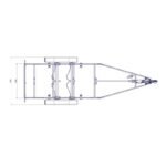6m30-2m20 2x1350kg – 2700kg – VLEMMIX – remorque transport bateau - photo 3