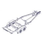 6m30-2m20 2x1350kg – 2700kg – VLEMMIX – remorque transport bateau - photo 5