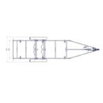 7m80-2m20 2x1350kg – 2700kg – VLEMMIX – remorque transport bateau - photo 3