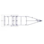 8m40-2m55 – 2×1350 kg – 2700 kg – VLEMMIX – Remorque transport bateau - photo 2