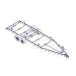 8m40-2m55 – 2×1350 kg – 2700 kg – VLEMMIX – Remorque transport bateau - photo 3