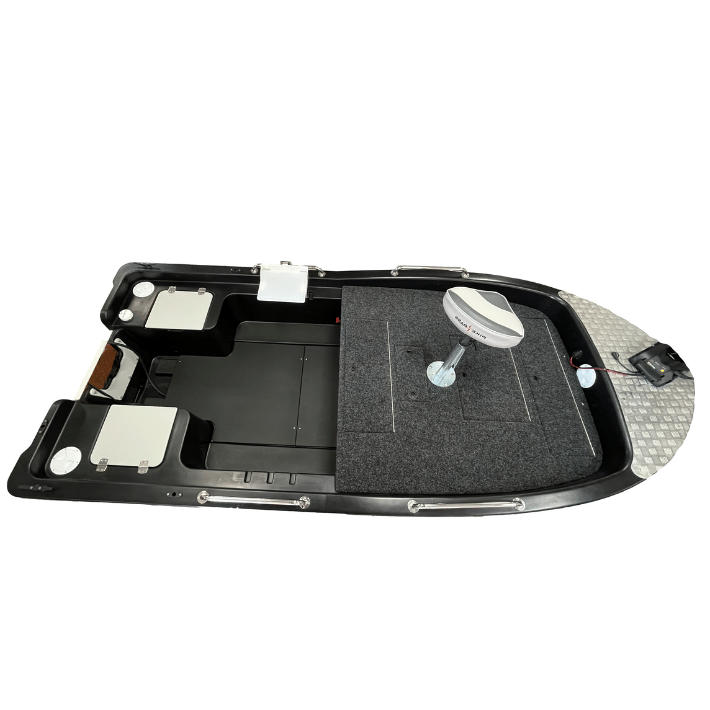 Angelboot RIGIFLEX Aqua Black Bass Gedeckt KOMFORT